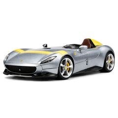 [Bburago] 1:24 Ferrari 2018 Monza SP1 argent voiture miniature Die-Cast
