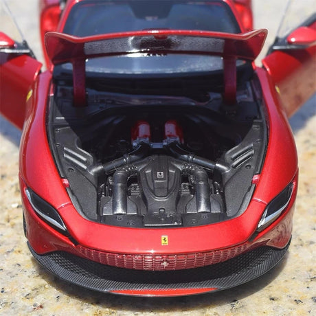 [Bburago] 1:24 Ferrari 2019 Roma rosso modellino di auto Die-Cast