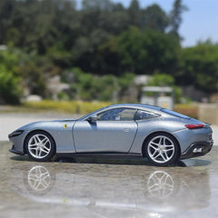 [Bburago] 1:24 Ferrari 2019 Roma Silver Model Car Die-Cast