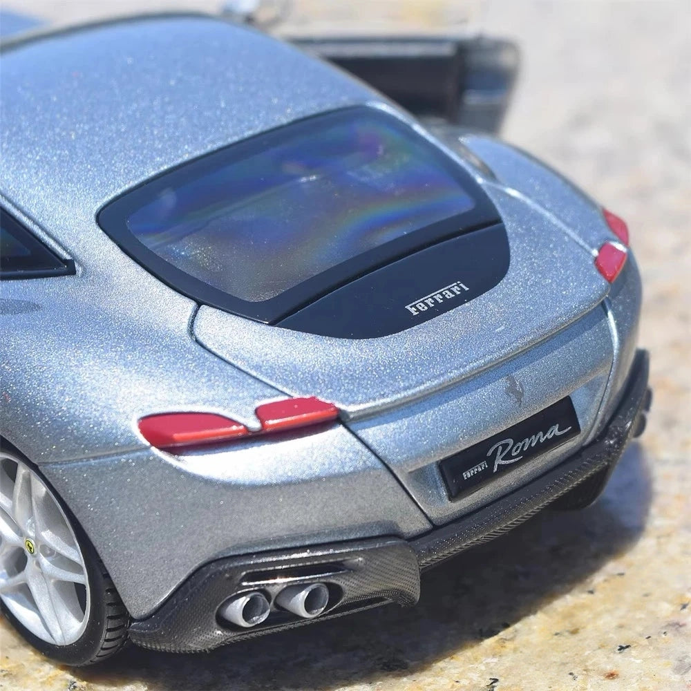 [Bburago] 1:24 Ferrari 2019 Roma Silver Model Car Die-Cast