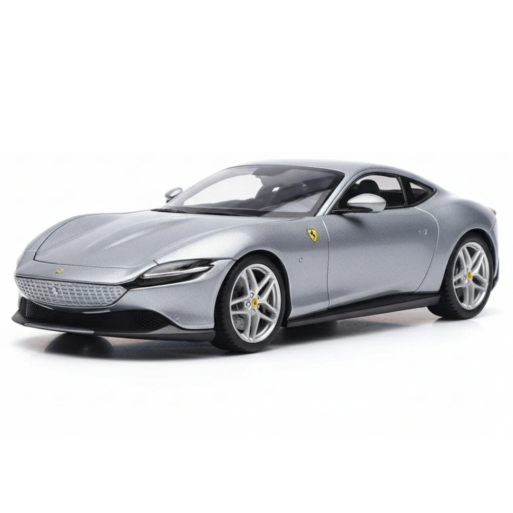 [Bburago] 1:24 Ferrari 2019 Roma Silver Model Car Die-Cast