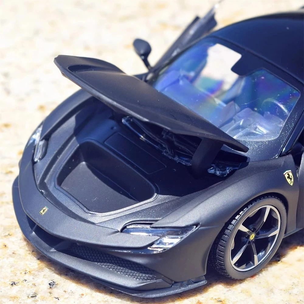 [Bburago] 1:24 Ferrari 2019 SF90 Stradale Black Model Car Die-Cast