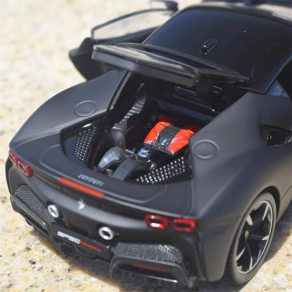 [Bburago] 1:24 Ferrari 2019 SF90 Stradale Black Model Car Die-Cast