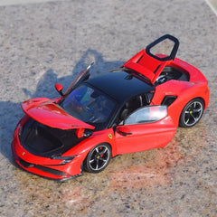 [Bburago] 1:24 Ferrari 2019 SF90 Stradale rosso modellino di auto Die-Cast
