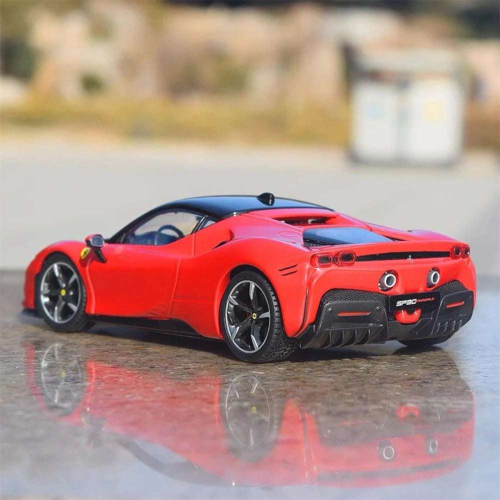 [Bburago] 1:24 Ferrari 2019 SF90 Stradale rosso modellino di auto Die-Cast