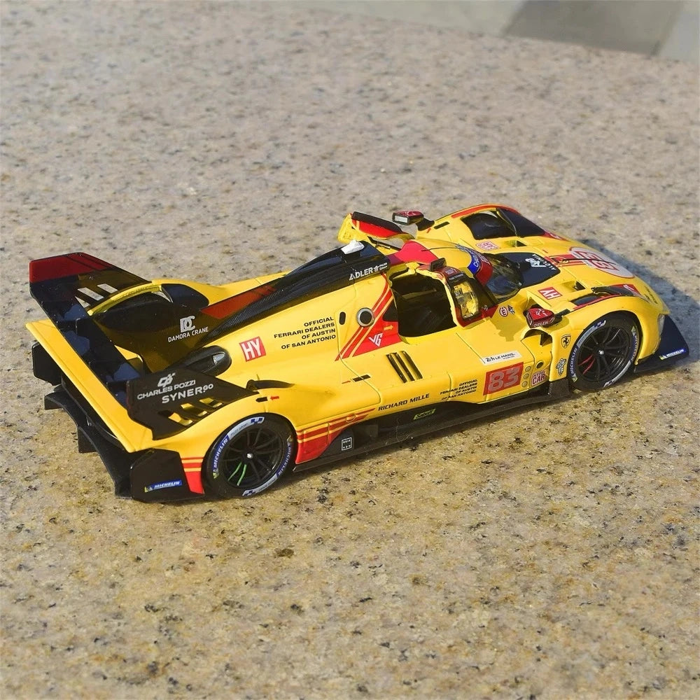 [Bburago] 1:25 Ferrari 2023 499P #83 Le Mans 24H Model Car Die-Cast