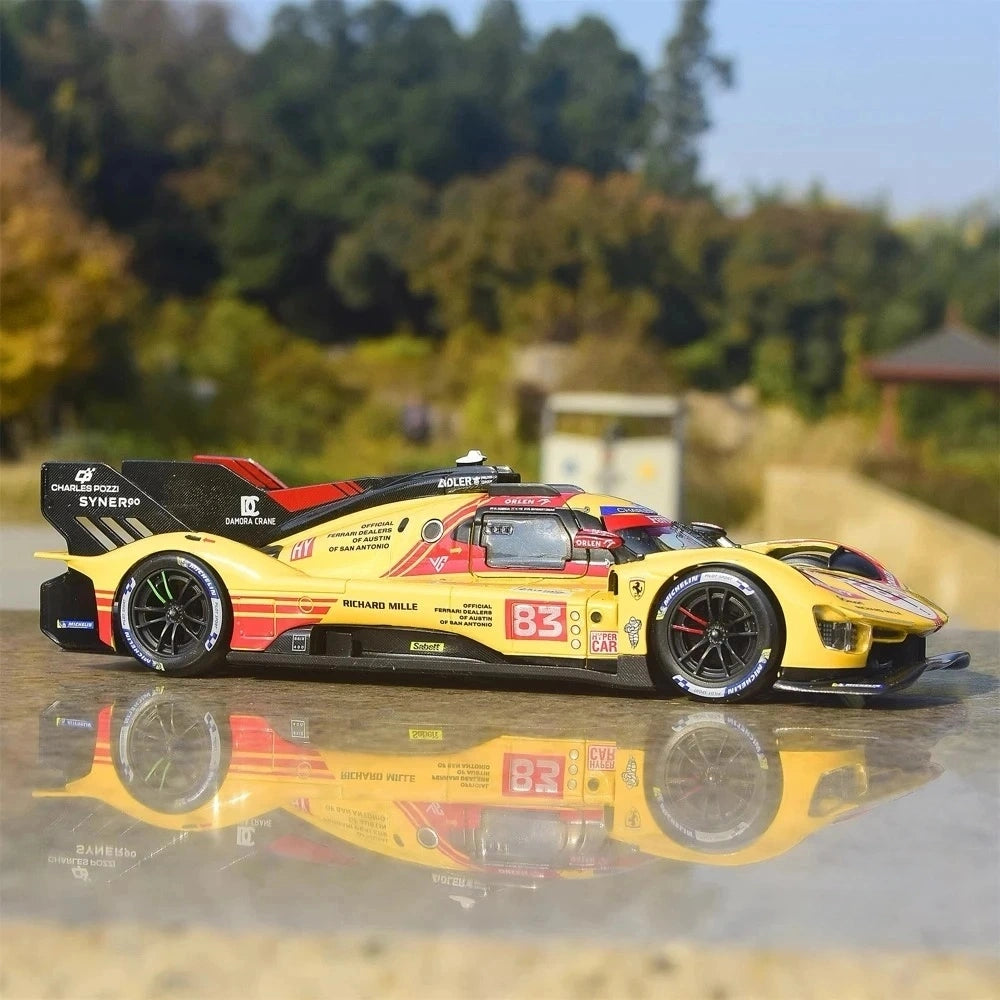 [Bburago] 1:25 Ferrari 2023 499P #83 Le Mans 24H Model Car Die-Cast
