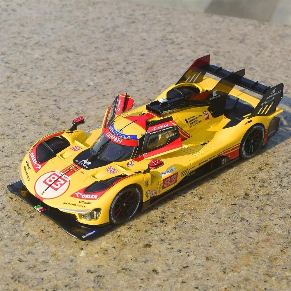 [Bburago] 1:25 Ferrari 2023 499P #83 Le Mans 24H Model Car Die-Cast