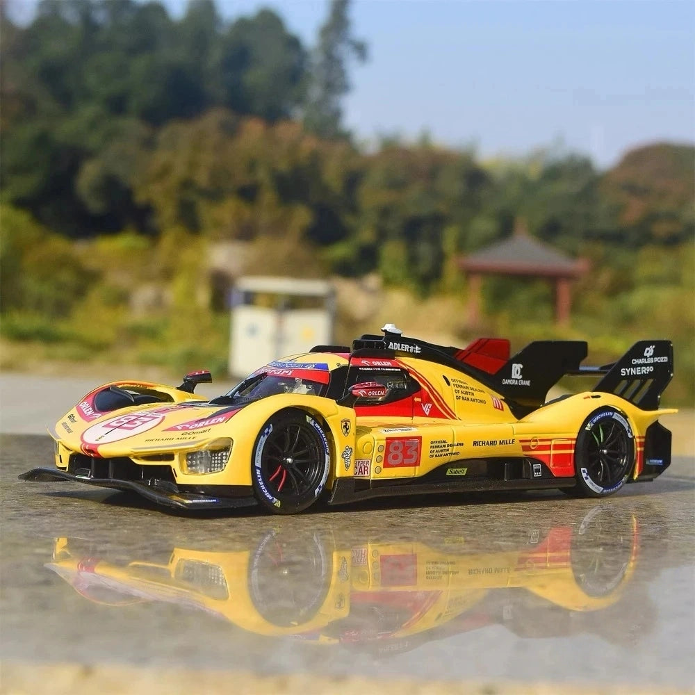 [Bburago] 1:25 Ferrari 2023 499P #83 Le Mans 24H Model Car Die-Cast