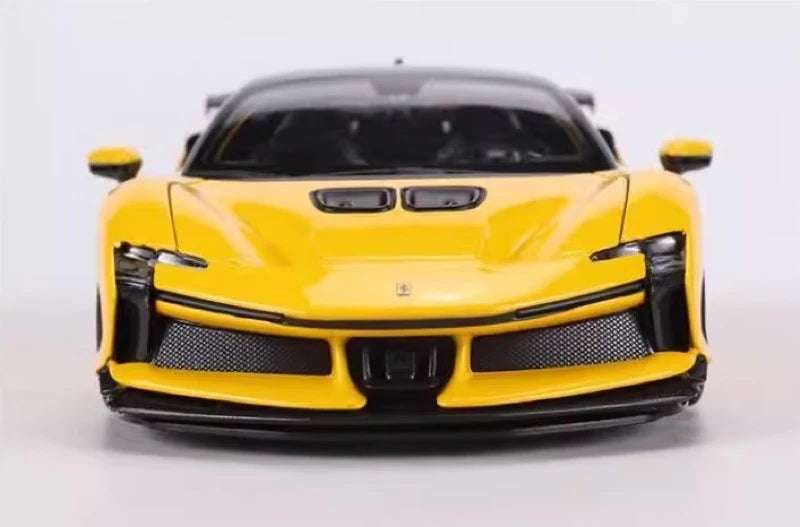 [Bburago] 1:25 Ferrari 2023 SF90 XX Stradale Yellow Model Car Die-Cast