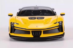 [Bburago] 1:25 Ferrari 2023 SF90 XX Stradale Yellow Model Car Die-Cast