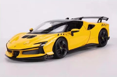 [Bburago] 1:25 Ferrari 2023 SF90 XX Stradale Yellow Model Car Die-Cast