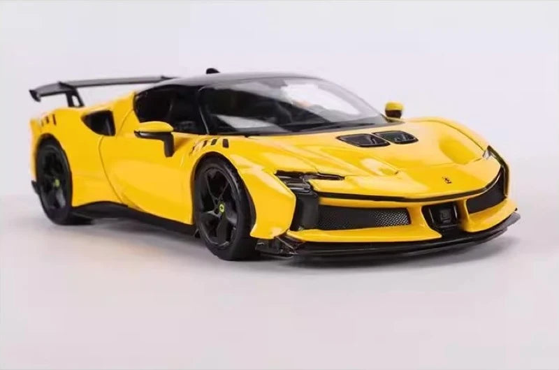 [Bburago] 1:25 Ferrari 2023 SF90 XX Stradale Yellow Model Car Die-Cast