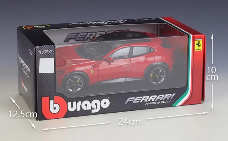 [Bburago] 1:25 Ferrari 2023 Purosangue punainen pienoismalli Die-Cast