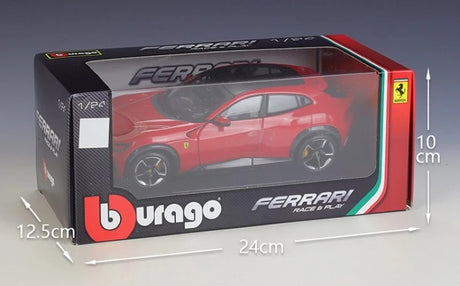 [Bburago] 1:25 Ferrari 2023 Purosangue Red Model Car Die-Cast