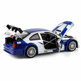 BMW 2001 M3 GTR E46 فضي 1:24 – نموذج عرض معدني مصبوب