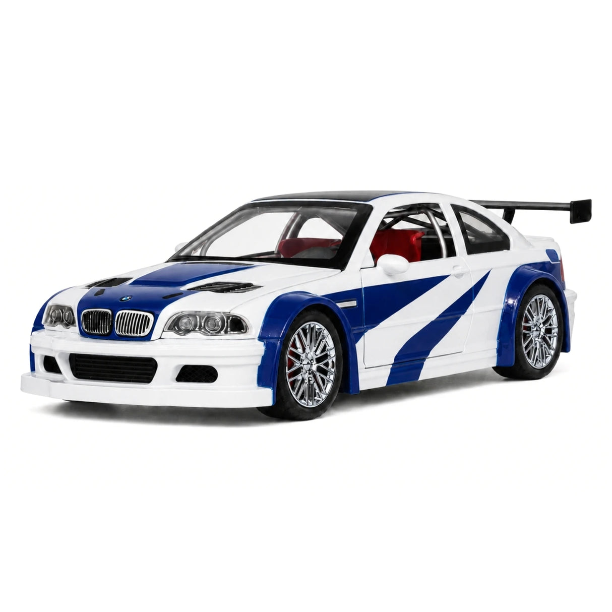 BMW 2001 M3 GTR E46 أبيض 1:24 – نموذج عرض معدني مصبوب