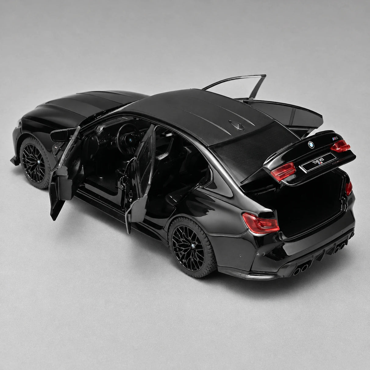 BMW 2021 M3 G80 블랙 1:24 – 다이캐스트 디스플레이 모델 다이캐스트