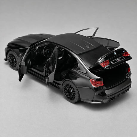 BMW 2021 M3 G80 zwart 1:24 – diecast displaymodel