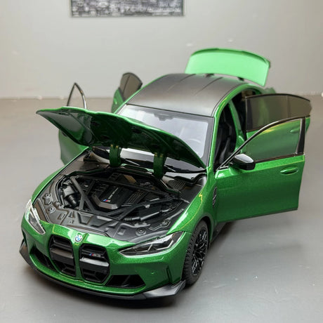 BMW 2021 M3 G80 groen 1:24 – diecast displaymodel