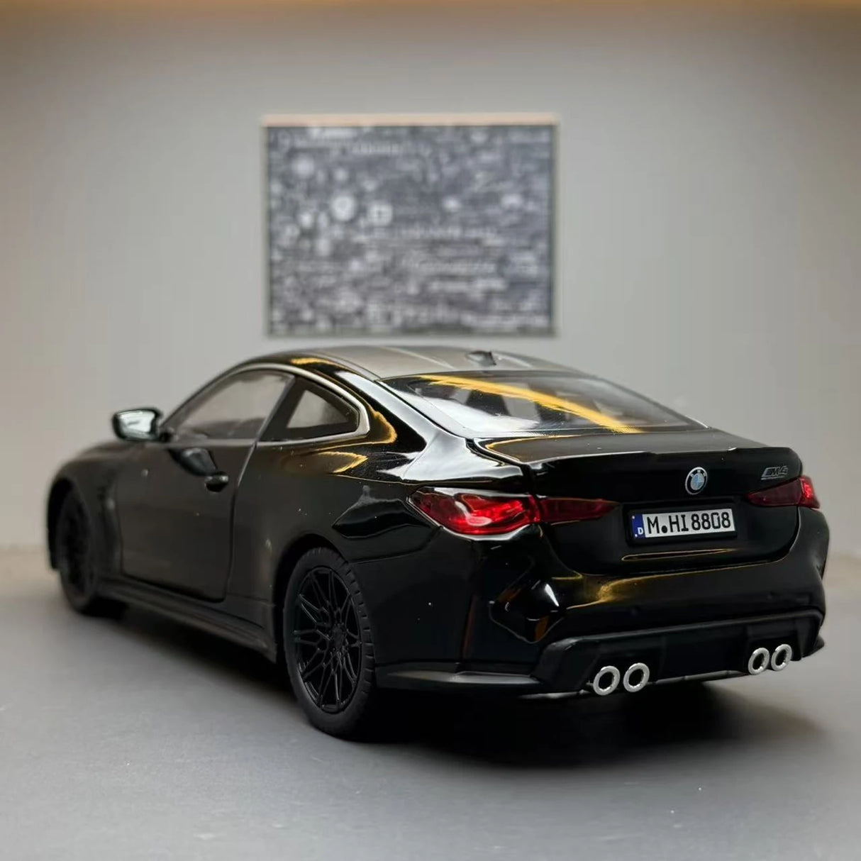 BMW 2021 M4 G82 블랙 1:24 – 다이캐스트 디스플레이 모델 다이캐스트