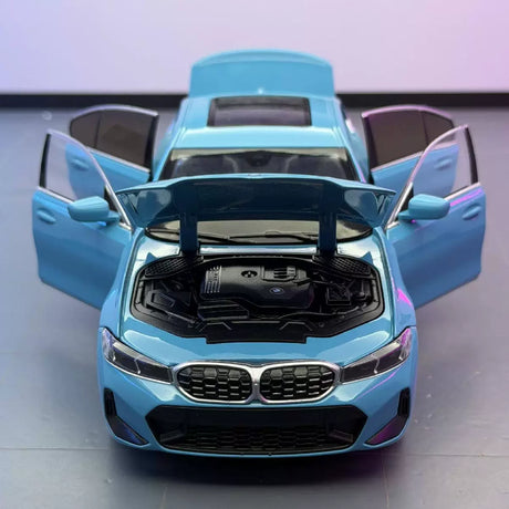 BMW 2022 325Li G28 LCI blauw 1:24 – diecast displaymodel