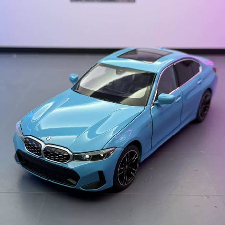 BMW 2022 325Li G28 LCI blauw 1:24 – diecast displaymodel