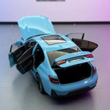 BMW 2022 325Li G28 LCI blauw 1:24 – diecast displaymodel