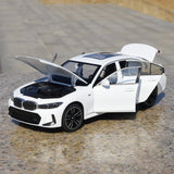 BMW 2022 325리 G28 LCI 화이트 1:24 – 다이캐스트 디스플레이 모델 다이캐스트