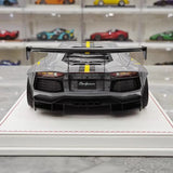 [CE] 1:18 Lamborghini 2013 Aventador LB LP700-4 Grey Yellow Stripe Model Car Resin