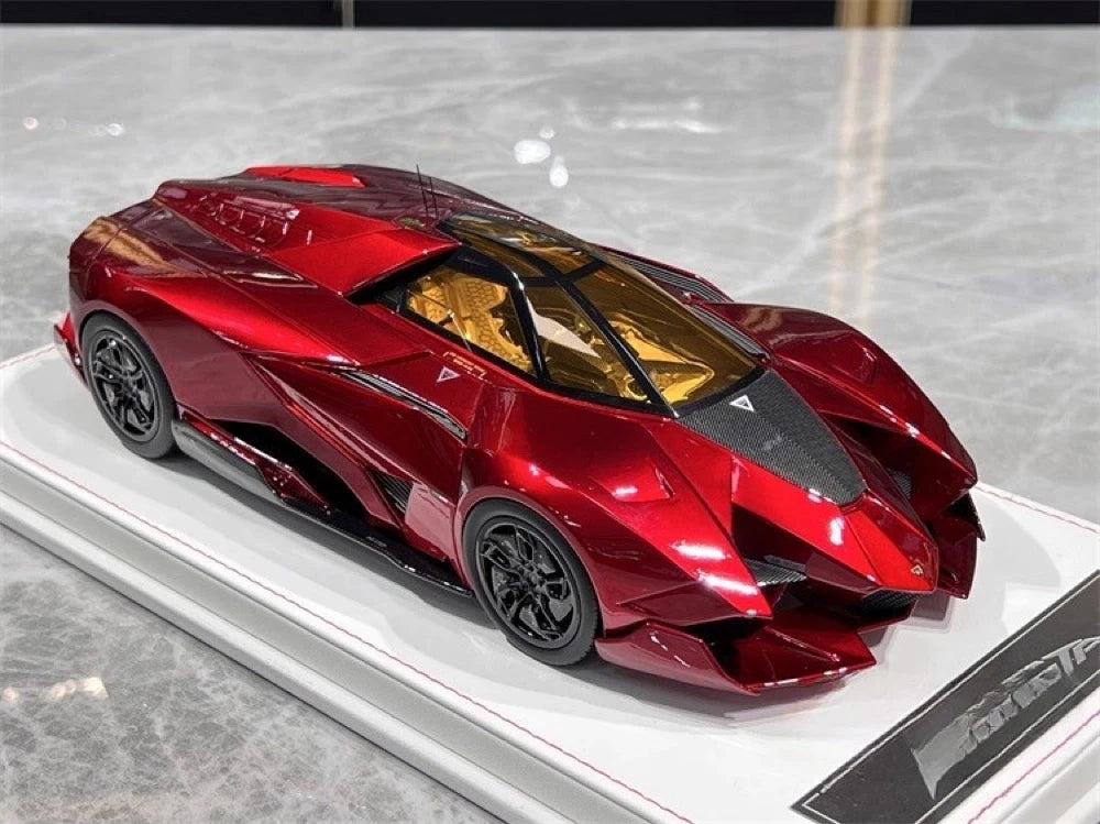 [CE] 1:18 Lamborghini 2013 Egoista Stripe グロスy レッド モデルカー レジン