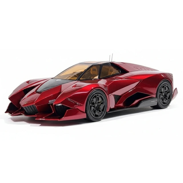 [CE] 1:18 Lamborghini 2013 Egoista Stripe glanzend rood modelauto Hars
