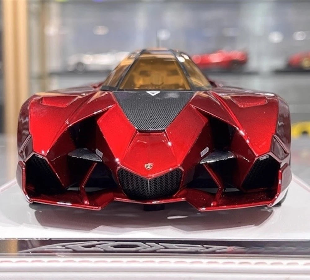 [CE] 1:18 Lamborghini 2013 Egoista Stripe グロスy レッド モデルカー レジン