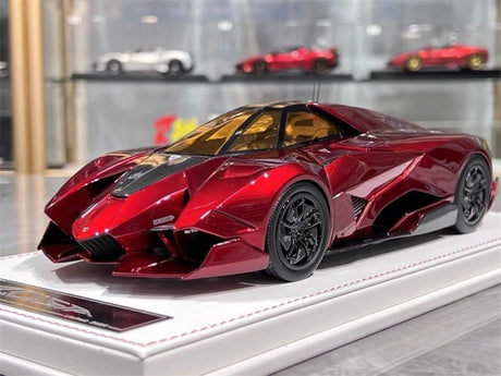 [CE] 1:18 Lamborghini 2013 Egoista Stripe Glossy Red Model Car Resin