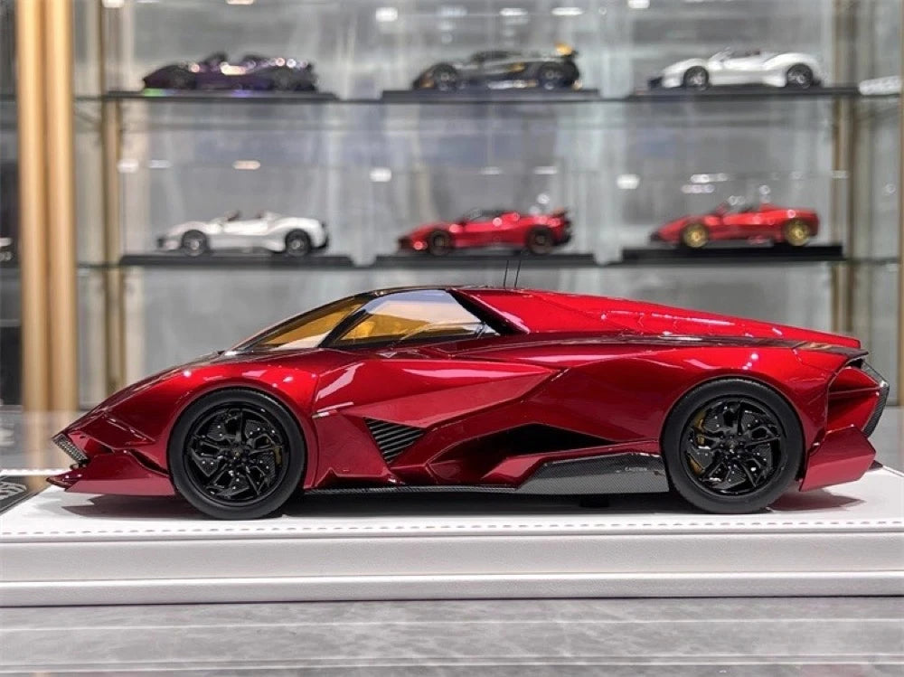 [CE] 1:18 Lamborghini 2013 Egoista Stripe グロスy レッド モデルカー レジン