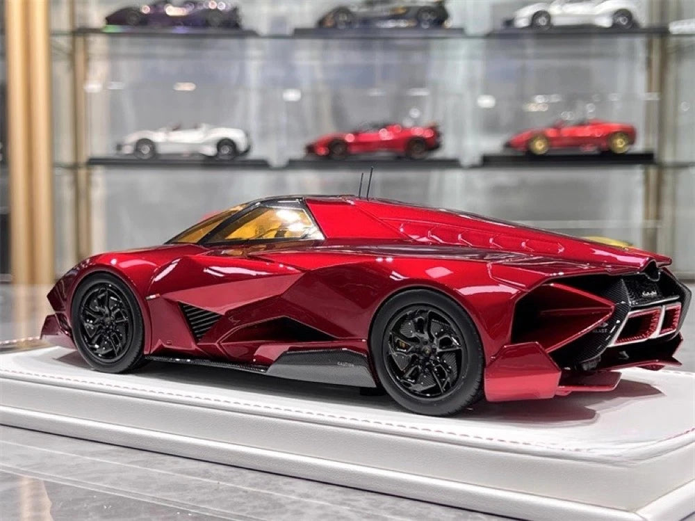 [CE] 1:18 Lamborghini 2013 Egoista Stripe グロスy レッド モデルカー レジン