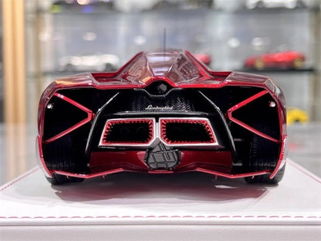 [CE] 1:18 Lamborghini 2013 Egoista Stripe Glossy Red Model Car Resin