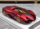 [CE] 1:18 Lamborghini 2013 Egoista Stripe mat rood modelauto Hars