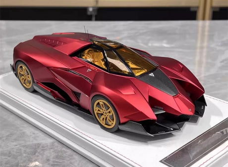 [CE] 1:18 Lamborghini 2013 Egoista Stripe Matte Red Model Car Resin