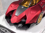 [CE] 1:18 Lamborghini 2013 Egoista Stripe mat rood modelauto Hars