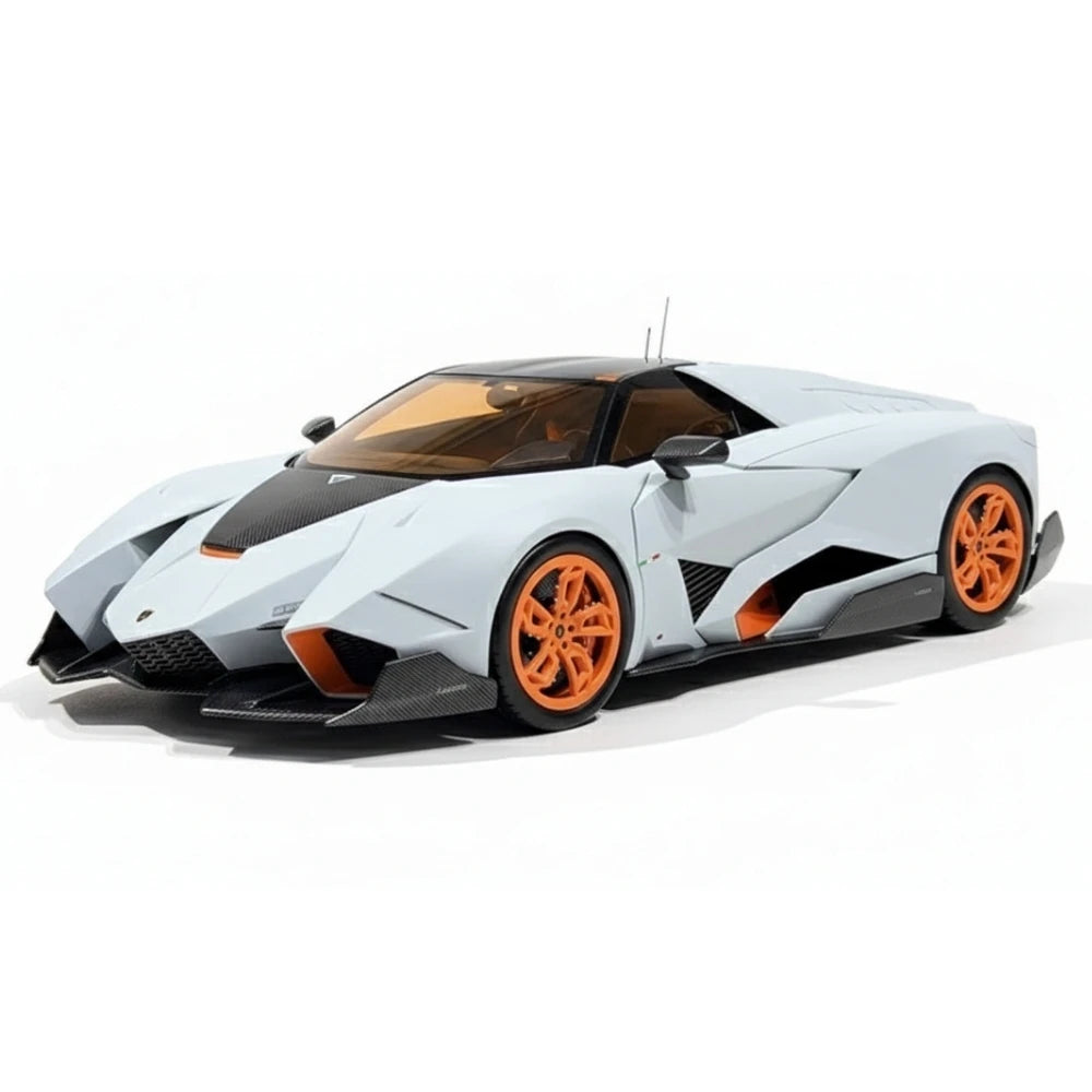 [CE] 1:18 Lamborghini 2013 Egoista Stripe White Model Car Resin