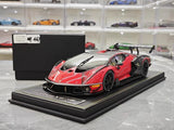 [CE] 1:18 Lamborghini 2020 Essenza SCV12 Red Model Car Resin
