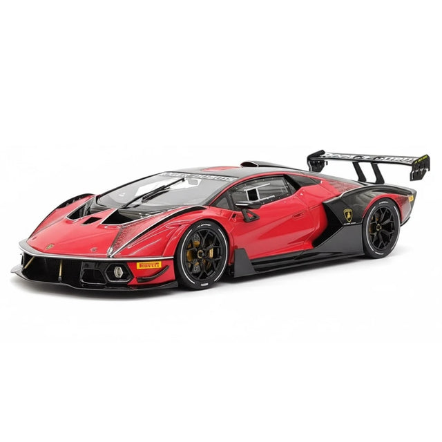 [CE] 1:18 Lamborghini 2020 Essenza SCV12 Red Model Car Resin