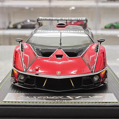 [CE] 1:18 Lamborghini 2020 Essenza SCV12 Red Model Car Resin