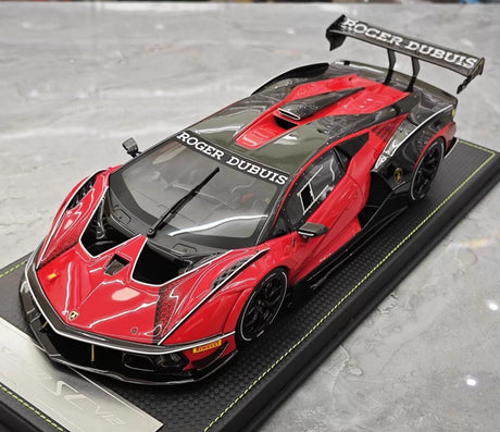 [CE] 1:18 Lamborghini 2020 Essenza SCV12 Red Model Car Resin