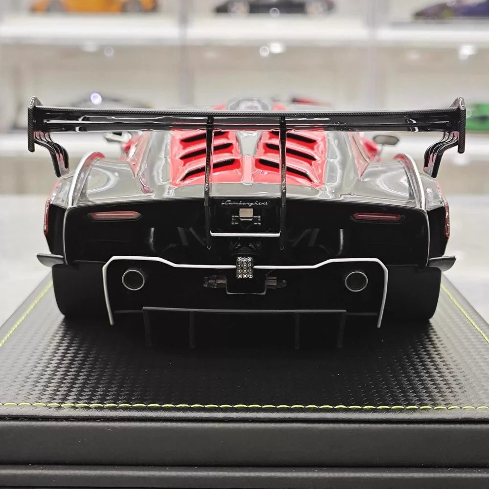 [CE] 1:18 Lamborghini 2020 Essenza SCV12 Red Model Car Resin