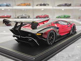 [CE] 1:18 Lamborghini 2020 Essenza SCV12 Red Model Car Resin