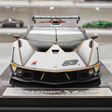 [CE] 1:18 Lamborghini 2020 Essenza SCV12 White Model Car Resin