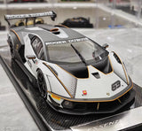 [CE] 1:18 Lamborghini 2020 Essenza SCV12 White Model Car Resin