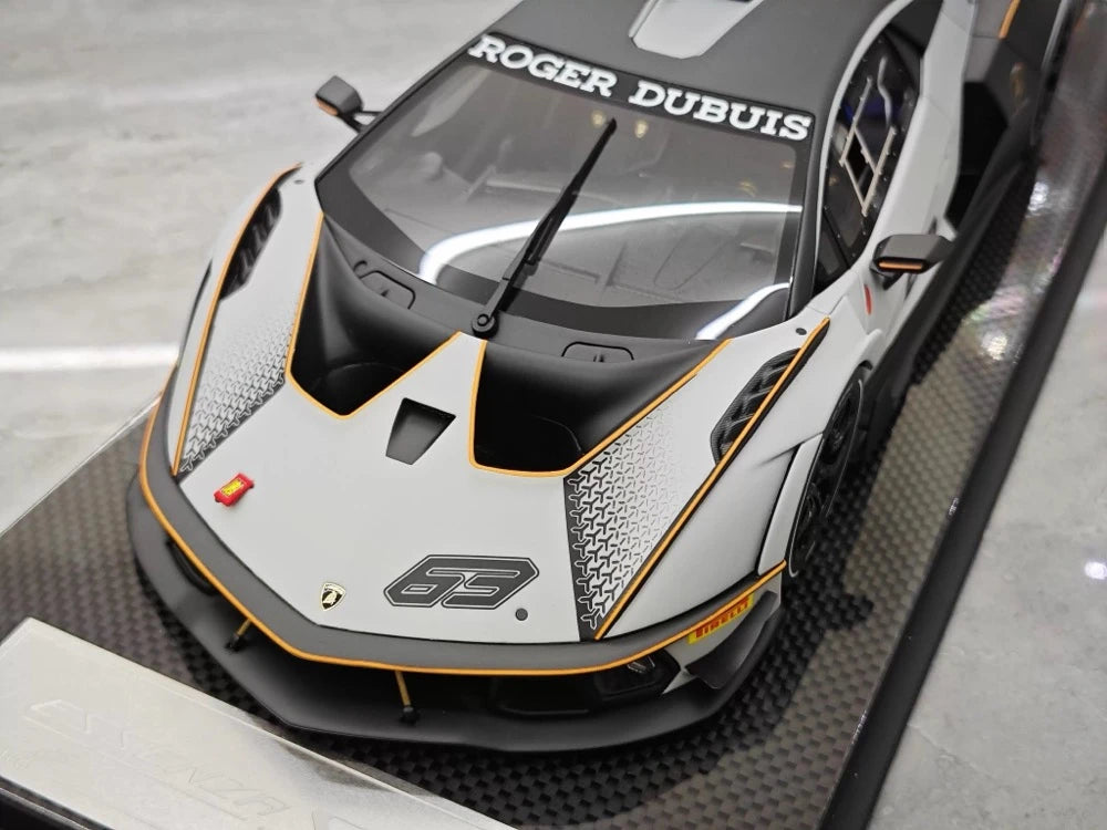 [CE] 1:18 Lamborghini 2020 Essenza SCV12 bianco modellino di auto resina
